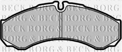 BORG & BECK bbp1554 -  Комплект тормозных колодок, дисковый тормоз